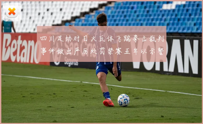 四川足协对日火瓦体飞踹拳击裁判事件做出严厉处罚禁赛五年以示警戒